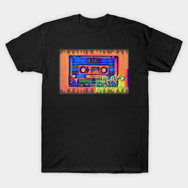 Press PLAY & let the music move you. Its your time to SHINE, get out there & dance retro cassette art T-Shirt by originalsusie